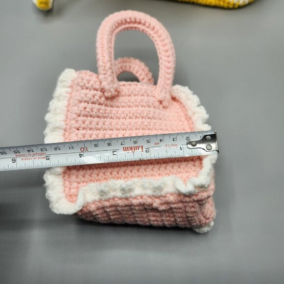 Hand Crocheted Mini Purse & Shoulder Bag Lot - Picture 5 of 14